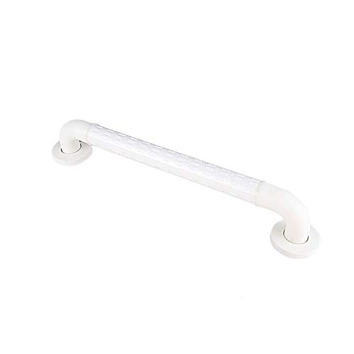 ZJDU Duschgriff Aus Edelstahl 304, Badezimmer-Balance-Bar, Sicherheitshandlauf-Haltestange Für Handicap-Verletzungen Älterer Menschen,Senior Assist Wannenwandverdeckter Haltegriff,Weiß,80cm Cover