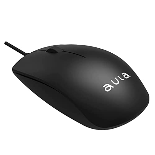 AULA AM100 Mouse With Adjustable 1200 DPI, 3 Keys| High Precision Optical Mouse With Ergonomic Design For Rs. 207 @ 65 %