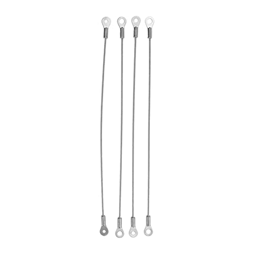 4PCS Cable Para Colgar Cuadros Con Bucle, Ganchos De Comando De 20 Cm/7,9 Pulgadas Para Colgar Cuadros Seguridad De Carga De 33 Libras Anticaída Servicio Pesado Para Cortinas De Letreros De Marcos De