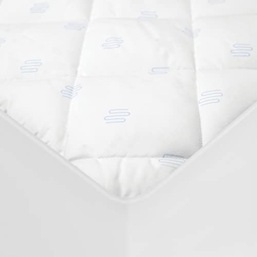 Sensorpedic Epic Chill Powered By Reactex Cooling Mattress Pad, King, White #TOP4