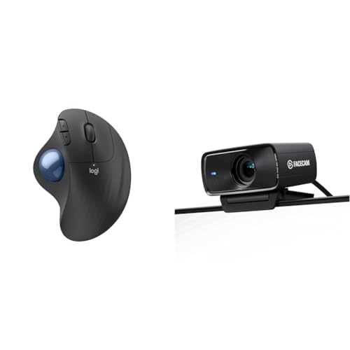 Logitech Ergo M575S contre fatigue poignet et webcam Elgato Facecam MK.2