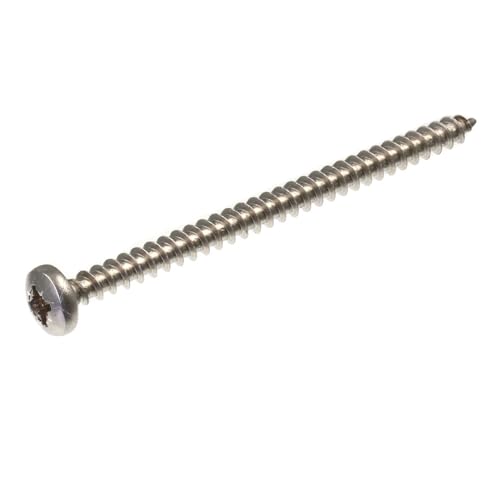 SECCARO Tornillo de cabeza semicircular para aglomerado (6 x 90 mm, acero inoxidable, V2A, VA A2, 75 unidades)