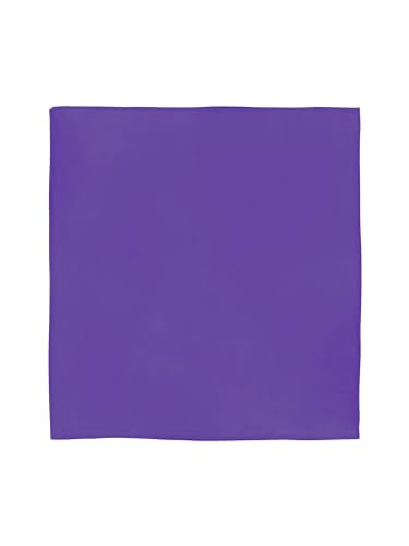 JOPHY & CO. Bandanas unisex 100% algodón con motivo paisley y un color, pañuelo para el pelo/cuello/muñeca/cabeza, COD.644 (Violeta)