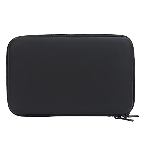 Mundharmonika-Etui, Tragetasche, Aufbewahrungstasche, Etuis und Taschen für 7 Mundharmonikas, PU-Leder, Schwarze Mundharmonika mit Reißverschluss