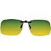 UpaClaire Night Driving Glasses Clip-On, High Beam Headlights Reduced, Polarized Lens, Glare-Free, HD Vision, Men or Women.