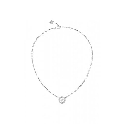 Collier GUESS en acier hypoallergénique JUBN02141JWRHT-U avec motif emblématique Life in 4G