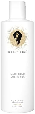 Bounce Curl Light Hold Creme Gel - Curl Gel for Curly Hair Lightweight Definition and Soft Hold - 8 Oz