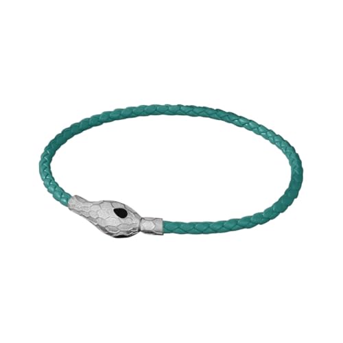 ALENERIBINE New Luxury Snake Head Charrm Bracelets For Women Leather Bracelet Fashion Couple Accessories 2026 New Year Gifts