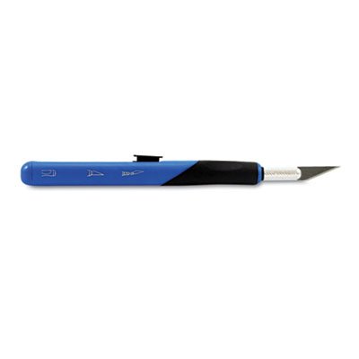 Retract-A-Blade Knife, #11 Blade, Blue/Black (2 Pack)