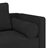 vidaXL Chaise Lounge con Cuscini Nero in Velluto, divano letto, divano imbottito, seduta da soggiorno, dormeuse, seduta da salotto, divano 2 posti #5