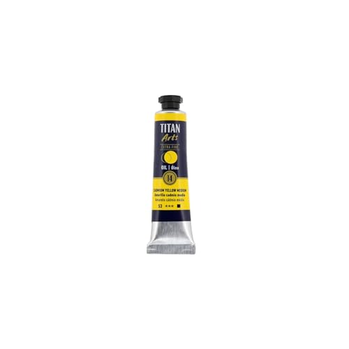 ÓLEO AMARILLO CADMIO MEDIO TITAN Extrafino 6 - 20ml. Nº 14
