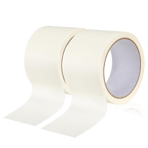 AiDiYGECO Masking Tape 3INCH Wide Painters Masking Tape Strong Adhesive Clean Removal for Painting Labeling Crafts Home (3INCH 2PACK Total 131FT)
