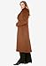 Jessica London Women's Plus Size Long Wool-Blend Coat With Faux Fur Collar - 12, Black