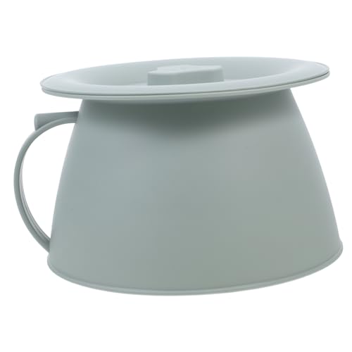 MOLUCKFU Lidded Chamber Pot for Pregnant and Disabled Non-Slip Bedside Urinal Bucket Thick Plastic Spittoon for Home Use Easy to Clean Stable Design for All Ages