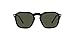 Persol Unisex PO3292S Square Sunglasses, Black/Green, 50 mm