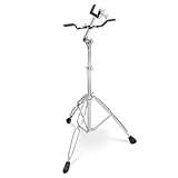 Height Adjustable Bongo Snare Drum Stand Rack, Roadworthy Metal Percussion Stand Accessory, Adjustable Support Stand for Bongo and Snare Drum Performance Practice and Studio Use