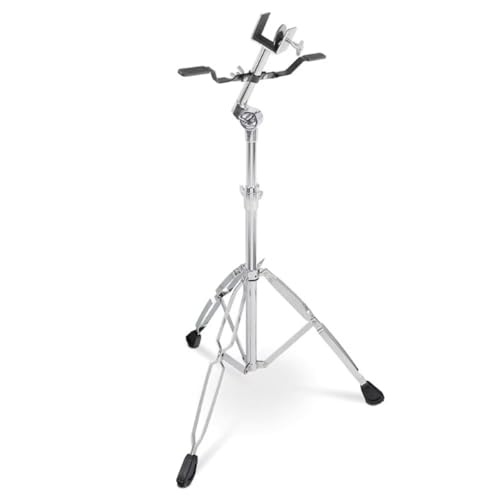 Height Adjustable Bongo Snare Drum Stand Rack, Roadworthy Metal Percussion Stand Accessory, Adjustable Support Stand for Bongo and Snare Drum Performance Practice and Studio Use