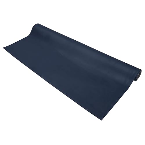Tissu ciel de toit voiture daim bleu marine pour réparer un plafond décollé ou usé 215x152