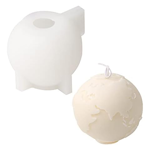Concrete Globe Silicone Candle Mold Cement Handmade 3D Mould Desktop Decoration Tool Cover