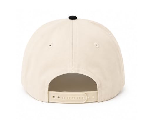 Image of Two-Toned Embroidered Lettering Dad Hat Original Classic Vintage Low Profile Baseball Cap Adjustable Plain Snapback