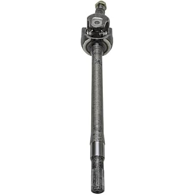 Detroit Axle - Front Left U-Joint Axle Shaft for 2007-2018 Jeep Wrangler 2018 Wrangler JK [w/Dana 30 Axle] 2008 2009 2010 2011 2012 2013 2014 2015 2016 2017 Driver Side U-Joint Axle Shaft Replacement