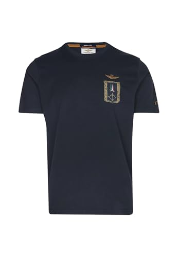 T-shirt avec blason FRAIS TRICOLOR Aeronautica Militare pour un vêtement élégant et durable