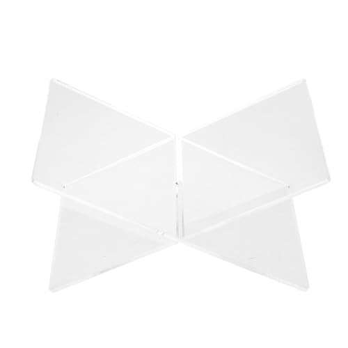 Support de lecture X en acrylique stable pour maintenir les grands livres ouverts