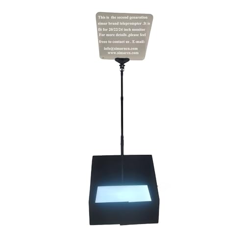 TELEPROMPTER 24inch M-HY24 Presidential Teleprompter Include Monitor with Remote Control, Hardcase & APP, Live Events Public Speaking & Conference, Speech Prompter Stage Autocue