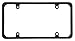 Cruiser Accessories 30650 Perimeter License Plate Frame, Black