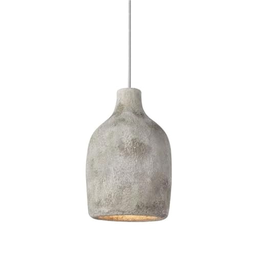 Lustre Wabi-Sabi suspendu en résine blanche au design artistique et minimaliste
