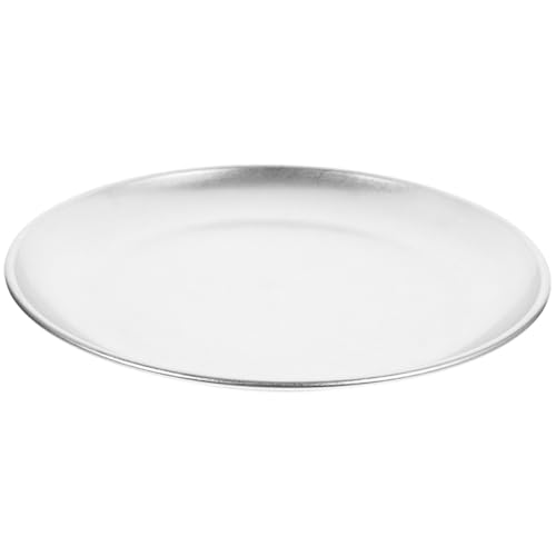 PRETYZOOM Stainless Steel Retro Food Plate Serving Tray for Appetizers Desserts and Fruits for Bbq Family Gatherings and Parties Easy to Clean and