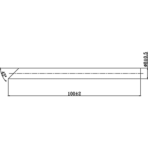 Image of TOOLCRAFT Beveled soldering iron tip Tip size 8 mm Content 1 pc(s)