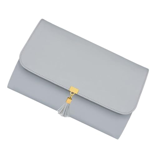 Cabilock Bolsa Enrollable para Joyas Organizador de Viaje para Joyas Estuche Plegable Bolsa de Almacenamiento para Mujer Ligera Y Protege contra Arañazos Color Gris