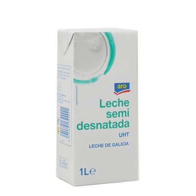 ARO Leche Desnatada, Entera y Semidesnatada - UHT 1L (Pack de 6) | Leche de Galicia | Calidad y Sabor Natural (3 cajas 6 Litros, Leche Semidesnatada ARO)