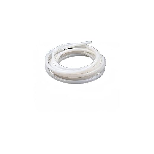 Silicone Rubber Tube,White Silicone Tube 8mm ID 10mm OD 6.56ft Silicone Tube Food Grade Air Hose for Transfer Pump 2m