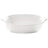 Corningware FS14 4 qt / 3.8 L French White Oval Casserole Roaster Dish