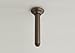 Rohl 1505/3IB ROHL CEILING MOUNTED SHOWER ARM 3^ LENGTH BRASS FOR OVERHEAD SHOWER 26MM DIAMETER 1/2^M X 1/2^M NPT WITH BRASS SLIDING ESCUTCHEON IN INCA BRASS CEILING MTD SHWR ARM 3^ I.BR