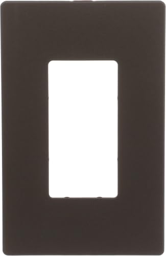 Image of Eaton PJS26RB-SP-L Designer 1-Gang Screwless Wallplate, Oil Rubbed Bronze One Size (Pack of 10)
