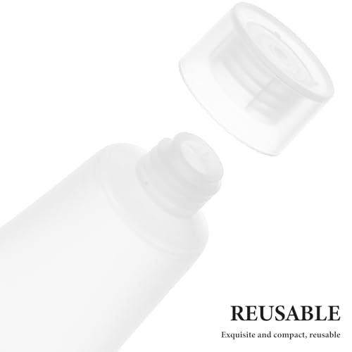 ULDIGI 50 Stück 50 Stück Reise Zahnpastatuben 5ml Nachfüllbare Kosmetik Quetschtuben aus Kunststoff mit Schraubverschluss Auslaufsichere Kleiner Flaschen für Lotion Creme und Shampoo