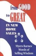From Good to Great in New Home Sales 0965485870 Book Cover