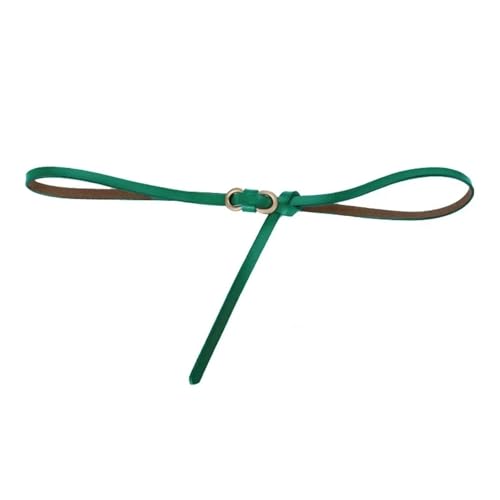 Women Leather Thin Waistband With No Hole Design Decorative Belt With Waist Seal Two-layer For Women