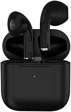 Crown Tech Wireless Earbuds Bluetooth 5.0 Wireless Headphones 3D HiFi Stereo Headphones Noise Cancellation in-Ear Built-in Mic Charging Case, Earphones for iPhone/Samsung/Xiaomi/Android/IOS (Black)