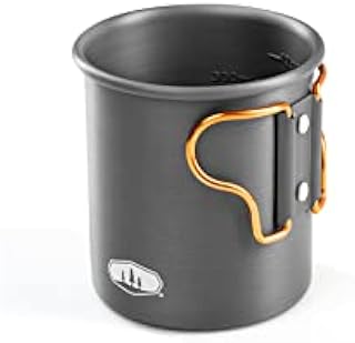 GSI Outdoors Halulite Bottle Cup I Lightweight Cup & Travel Food Canister with Foldable Handles for Camping and Backpacking- 14 oz