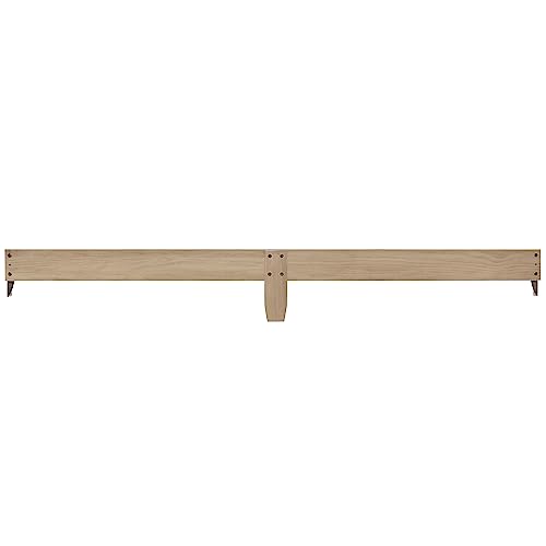 Image of Dream On Me Universal Crib to Full Size Bed Conversion Kit, Solid Wood Bed Rails for Select Convertible Cribs, Strong & Stable Support, Sand Dunes