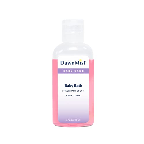 Image of Dukal Dawn Mist Baby Bath with Dispensing Cap, 2 oz. Bottle (Pack of 144)