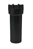 Pentair Pentek 158319 High Temperature Filter Housing, 1/2' NPT #10 Slim Line Water Filter Housing, 10-Inch, Black/Black