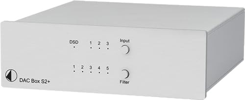 4 ingressi Pro-Ject DAC Box S2+ Convertitore DA, Argento