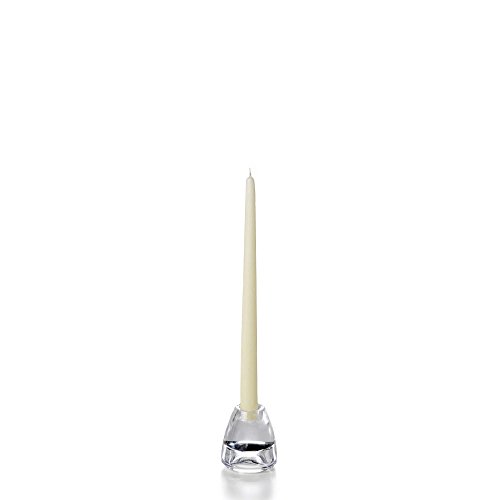 yummi Ivory Taper Candles -12 inch - 12 per Pack