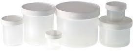 Qorpak PLC-03713 16oz Natural Polypropylene Jar with 89-400 White PP Cap, Case of 24