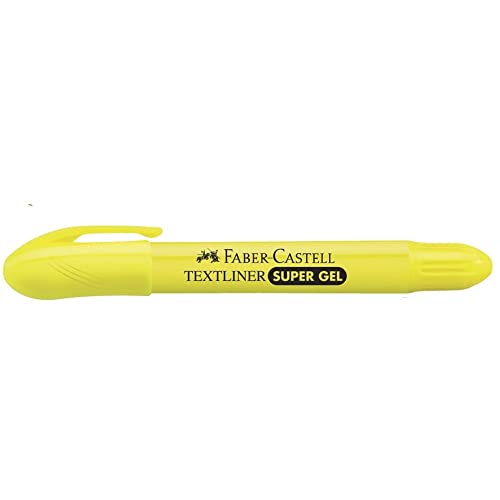 Caneta Marca Texto Gel, Faber-Castell, SuperSoft, SM/1557, Amarelo, 1 Unidade